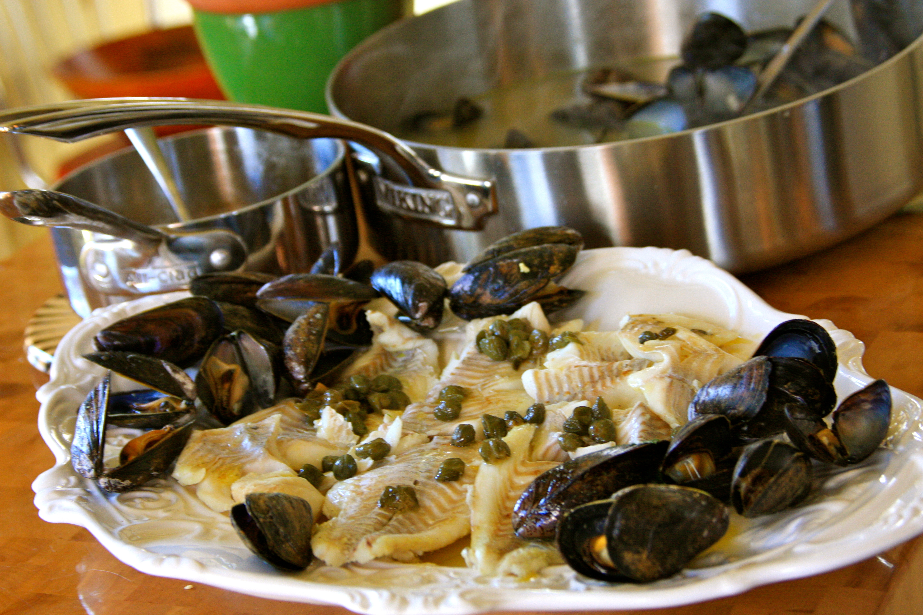 haddock, seafood,fish recipe, mussels, capers