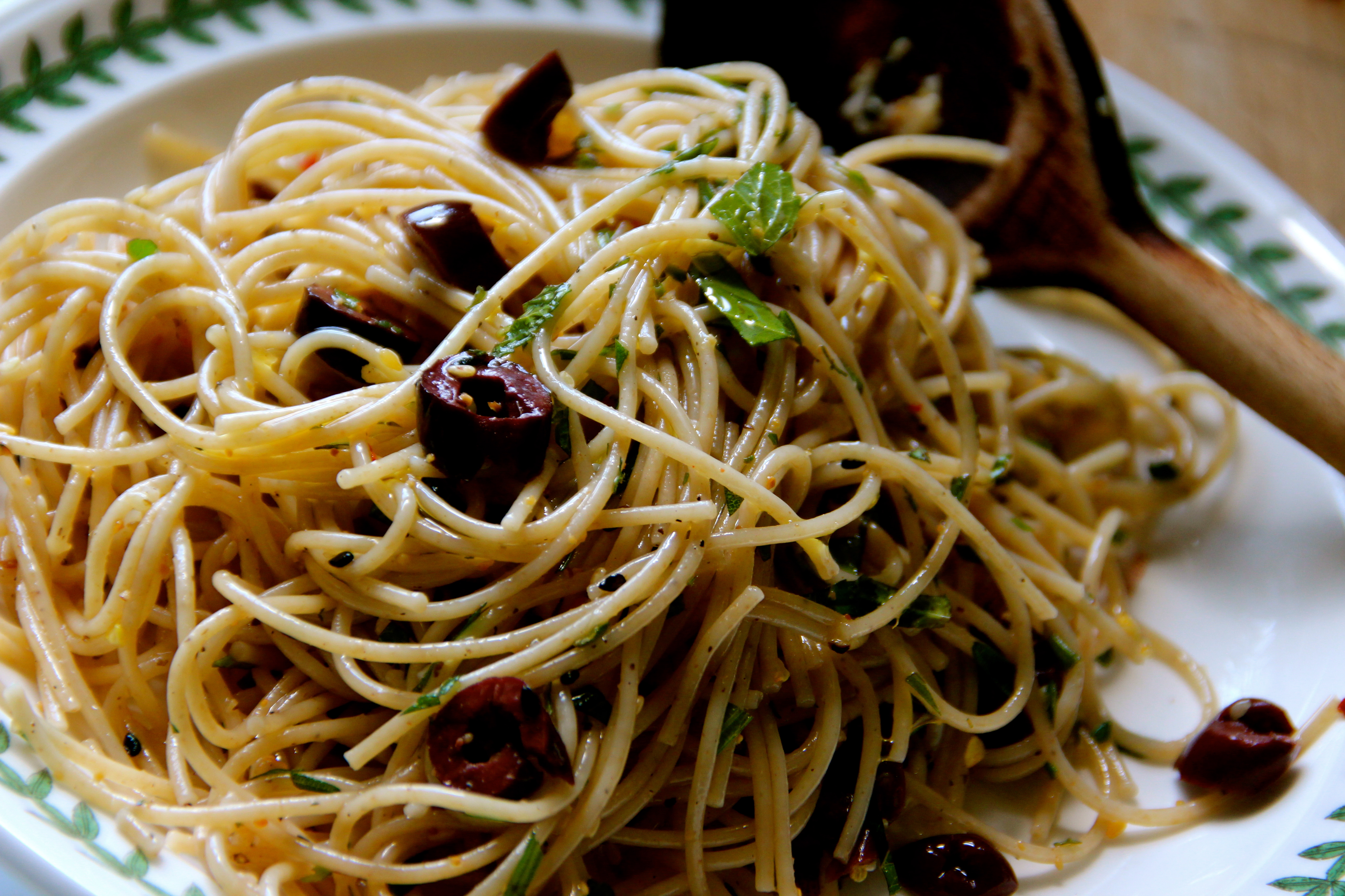 Pasta, truffle oil, french ,olives, herbs, French cuisine, pasta