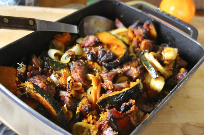 Buttercup Squash with Smoked Ham Hocks