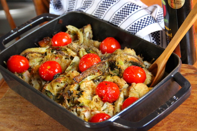 Gratin De Chou-Fleur et Poireaux